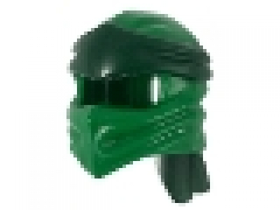 Minifigure, Headgear Ninjago Wrap Type 4 with Molded Dark Green Headband Pattern