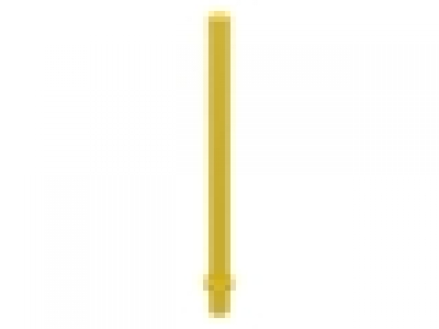 Lego Stange mit Stopper, gelb, 4095