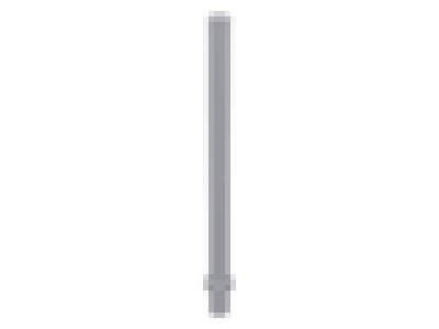 Lego Stange mit Stopper, neues hellgrau, 4095