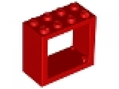 Fensterrahmen 2 x 3 x 4 rot 4132