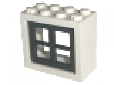 Fensterrahmen 3 x 4 weiß 4132c03 mit Sprossen in neues dunkelgrau