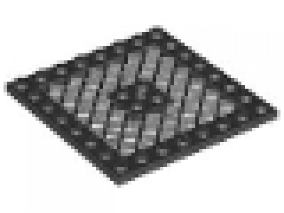 Gitterplatte 8x8 schwarz