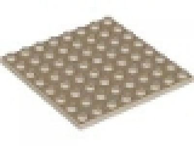 Platte 8x8 dunkeltan