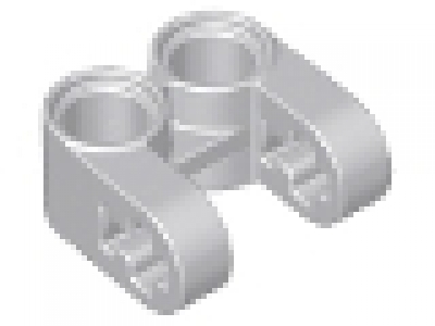 Lego Technic, Axle and Pin Connector Perpendicular Double Split neues hellgrau