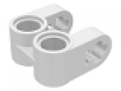 Lego Technic, Axle and Pin Connector Perpendicular Double Split weiss