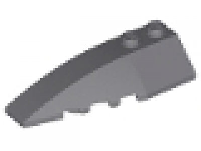Keilstein 2 x 6  neues dunkelgrau 41748 links