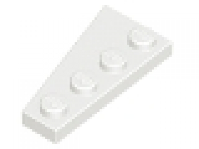Flügelplatte 2 x 4 rechts 41769 weiß neu