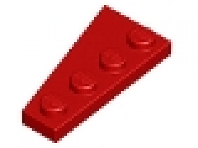 Flügelplatte 2 x 4 rechts 41769 rot
