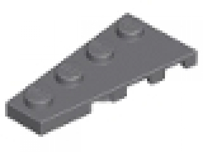 Flügelplatte 2 x 4 links 41770 neues dunkelgrau