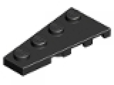 Flügelplatte 2 x 4 links 41770 schwarz