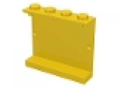 Paneel 1x4x3 gelb, geschlossen