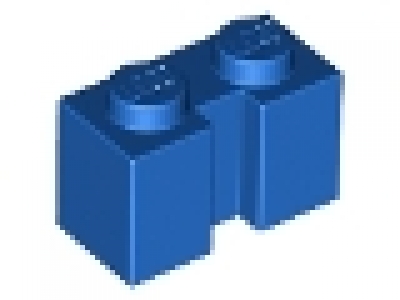 Lego Stein mit Nut für Rolltor blau 4216