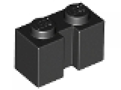 Lego Stein mit Nut für Rolltor schwarz 4216