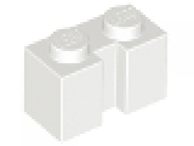 Lego Stein mit Nut für Rolltor weiß 4216