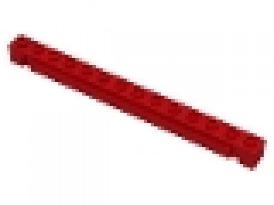 Stein mit Nut für Rolltor 1 x 14 rot