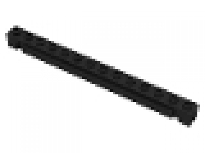 Stein mit Nut für Rolltor 1 x 14 schwarz