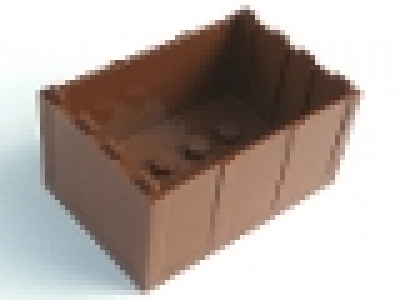 Kiste braun 6 x 4 ohne Deckel