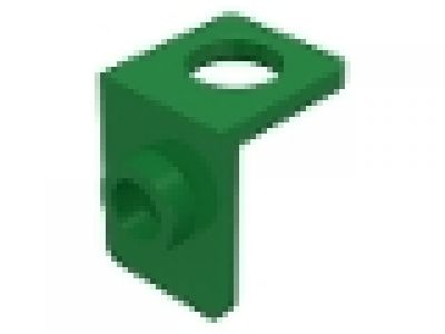 Minifigure Neck Bracket with Back Stud - Thin Back Wall, grün