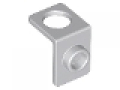 Minifigure Neck Bracket with Back Stud - Thin Back Wall, neues hellgrau
