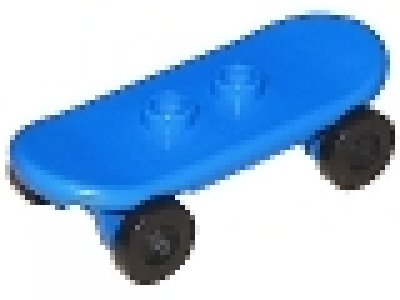Lego Skateboard blau mit schwarzen Rädern, 42511c01
