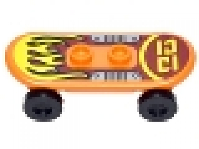 skateboard orange, 42511c01pb16