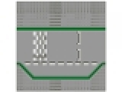 Straßenplatte: Start-Ziel-Gerade 32x32 grau, 425p01