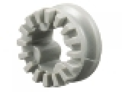 Lego Technic Bush 1/2 Toothed, Four Interior Ridges