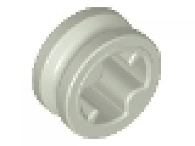 Lego Technic Bush 1/2 Smooth, altes hellgrau