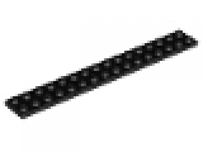 Lego Platten 2x16 schwarz neu