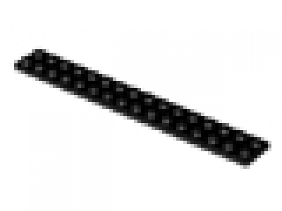 Lego Platten 2x16 schwarz