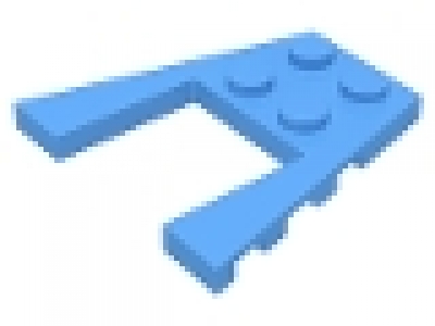 Flügelplatte 4 x 4 mittelblau