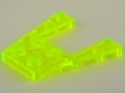 Flügelplatte 4 x 4 tr neon grün