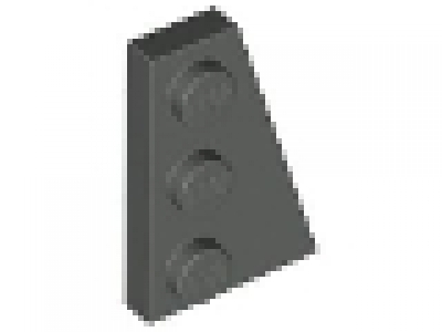 Flügelplatte 2 x 3 rechts 43722 altes dunkelgrau