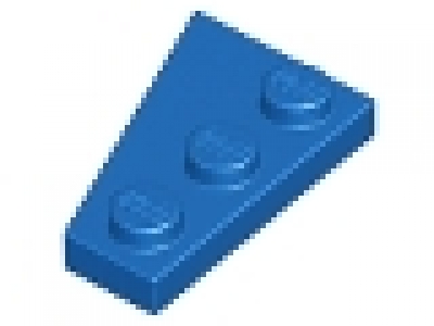 Flügelplatte 2 x 3 rechts 43722 blau, neu