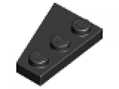 Flügelplatte 2 x 3 rechts 43722 schwarz