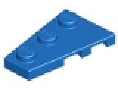 Flügelplatte 2 x 3 links 43723 blau
