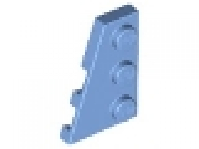Flügelplatte 2 x 3 links 43723 mittelblau