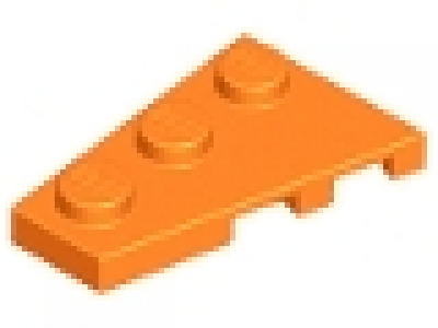 Flügelplatte 2 x 3 links 43723 orange