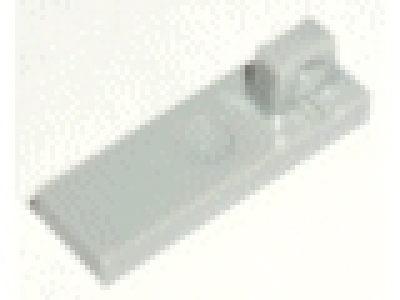 Lego Raster- Scharnierfliese 1x3 mit 1 Finger am Ende 44300 neues hellgrau