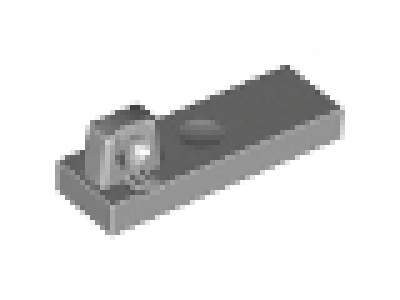 Lego Raster- Scharnierfliese 1x3 mit 1 Finger am Ende 44300 neues dunkelgrau