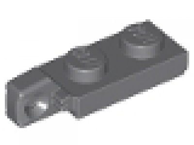 Lego Raster- Scharnier Platte 1 x 2 mit 1 Finger am Ende 44301  neues dunkelgrau