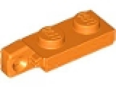Lego Raster- Scharnier Platte 1 x 2 mit 1 Finger am Ende 44301 orange