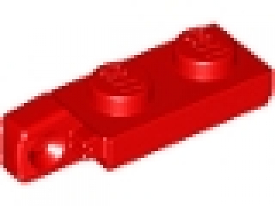 Lego Raster- Scharnier Platte 1 x 2 mit 1 Finger am Ende 44301  rot neu