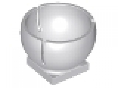 Cylinder Hemisphere 2 x 2 Ball Turret Socket Base, neues hellgrau, neu