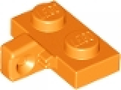 Lego Raster- Scharnier Platte 1 x 2 mit 1 Finger am Ende 44567 orange