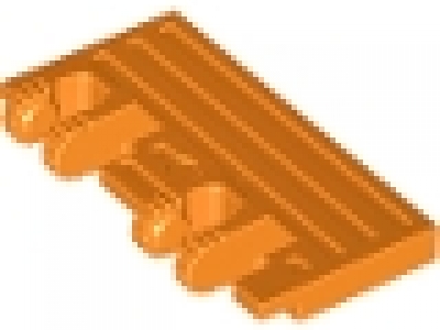 Lego Raster- Scharnier Platte 2 x 4 mit 2 Finger am Ende 44569 orange