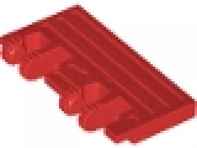 Lego Raster- Scharnier Platte 2 x 4 mit 2 Finger am Ende 44569  rot