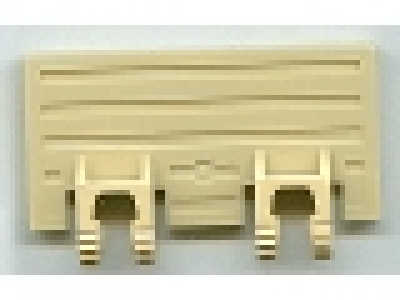 Lego Raster- Scharnier Platte 2 x 4 mit 2 Finger am Ende 44569 tan
