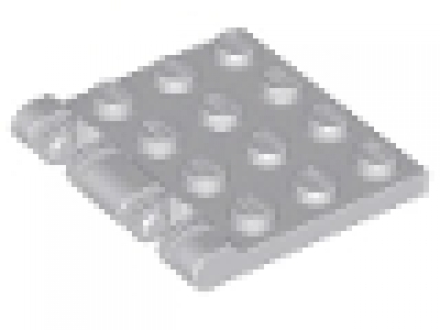 Lego Raster- Scharnier Platte 3 x 4 mit 2 Finger am Ende 44570 neues hellgrau