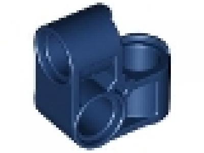 Lego Technic Pin Joiner Perpendicular Bent dunkelblau